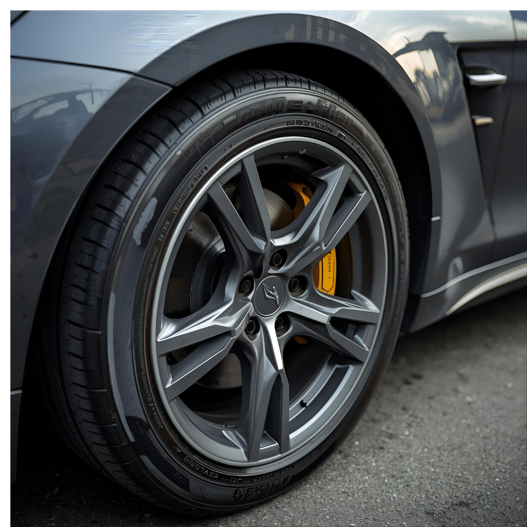 How to repair a scratched car wheel